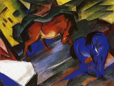 Rotes und blaues Pferd (Red and Blue Horse) Franz Marc